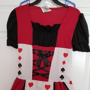 Queen of Hearts girls costume